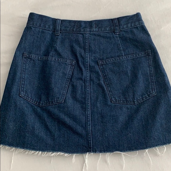 NWT Madewell Raw Hem Denim Wrap Skirt - Picture 5 of 6